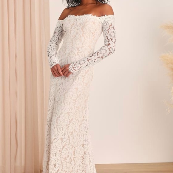 Brand New Wedding Dress from Lulus - Picture 4 of 5